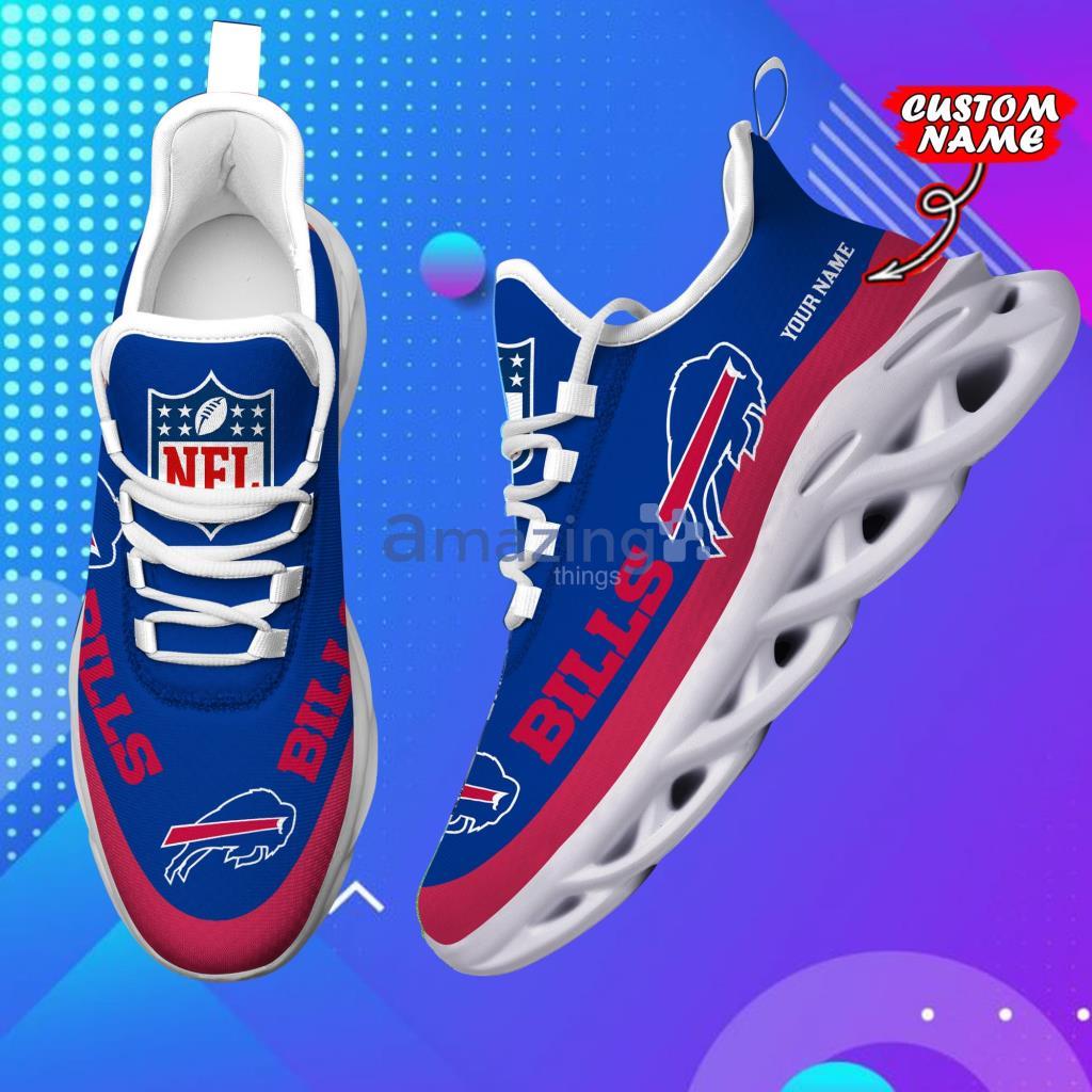 Buffalo Bills Personalized Name NFL Max Soul Shoes Men And