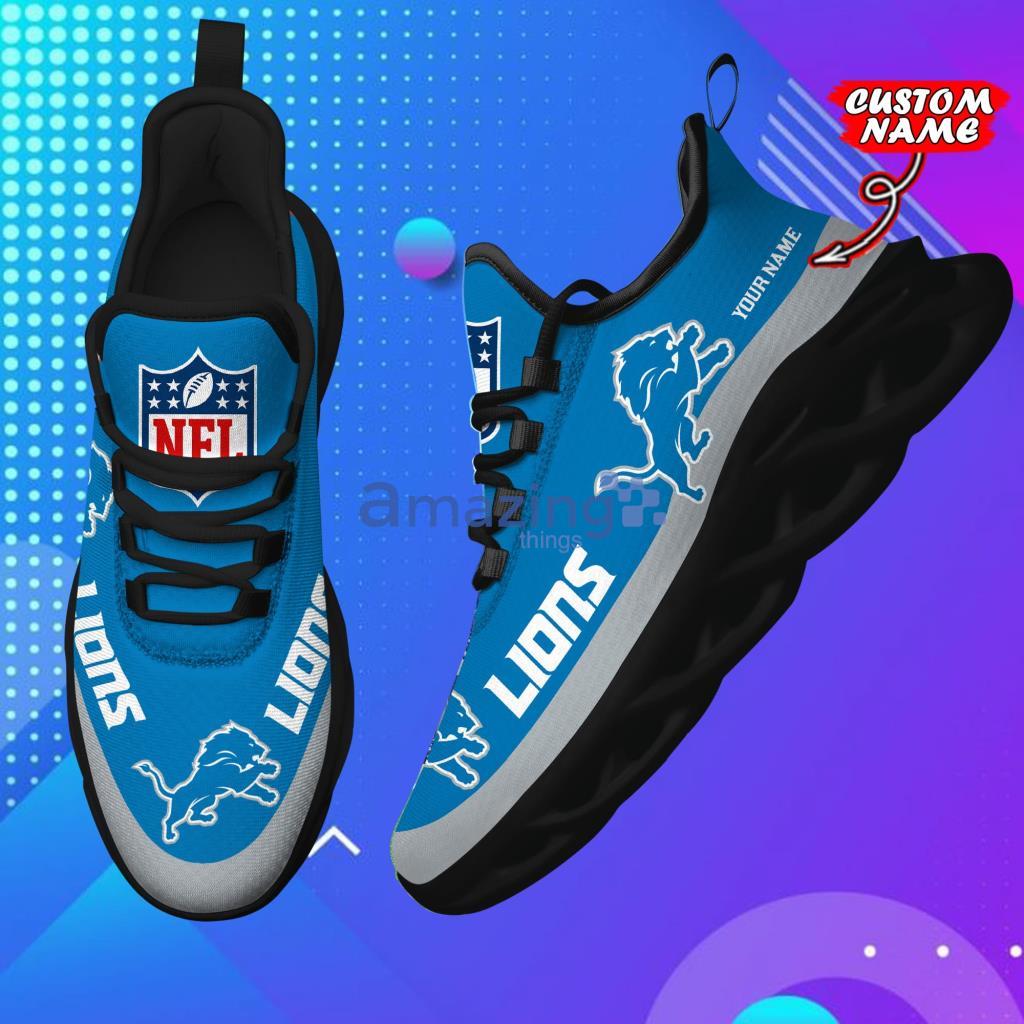 Custom Name NFL Detroit Lions Personalized Max Soul Shoes For Men And Women - 6
