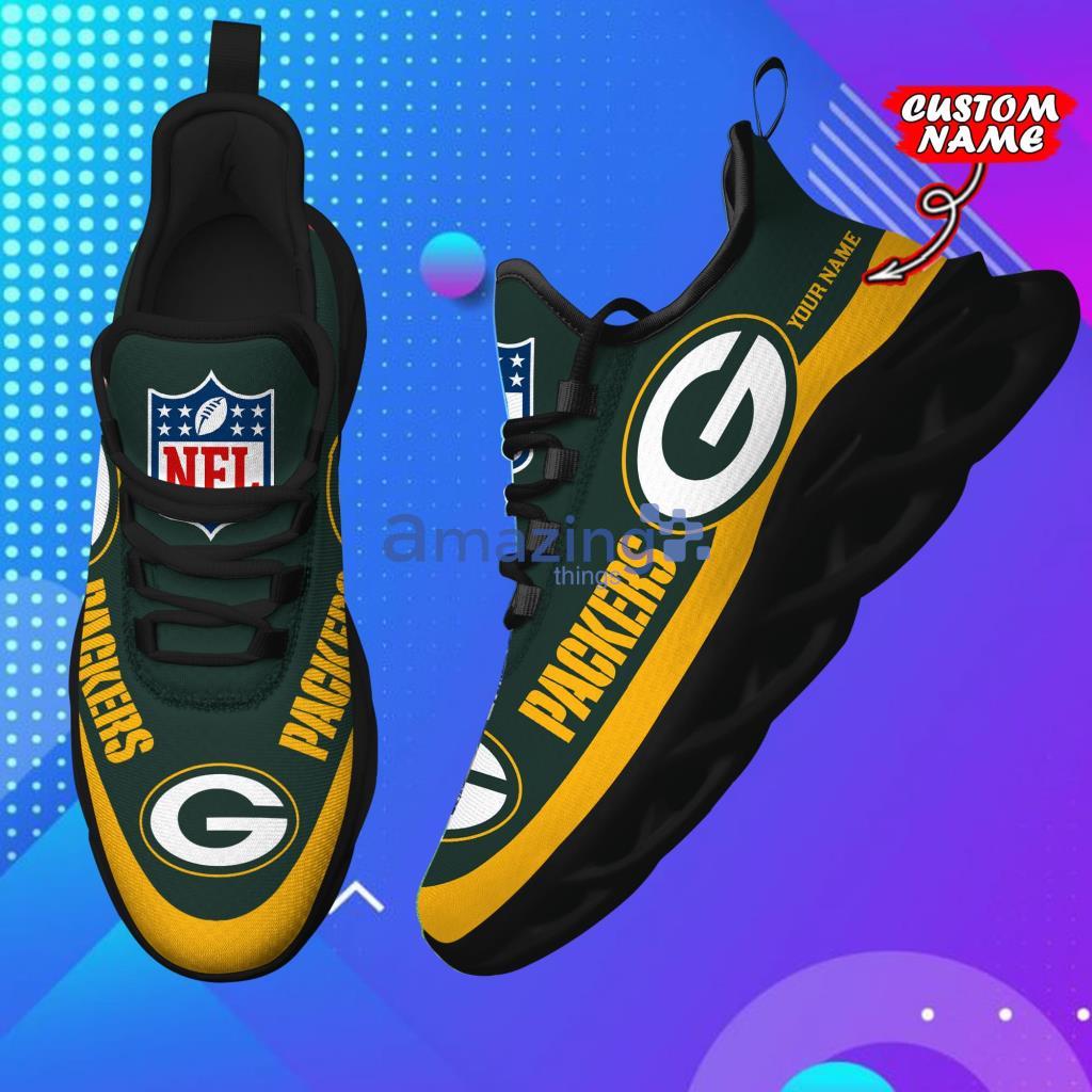 Custom Name NFL Green Bay Packers Personalized Max Soul Shoes For Men And Women - 6