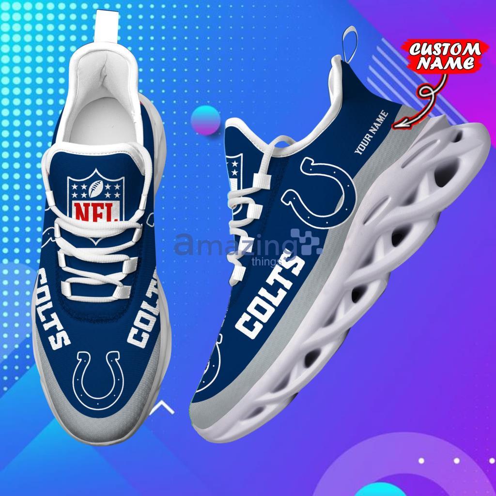 Custom Name NFL Indianapolis Colts Personalized Max Soul Shoes For