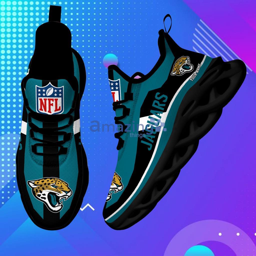 Custom Name NFL Jacksoille Jaguars  Personalized Max Soul Shoes For Men And Women - 4