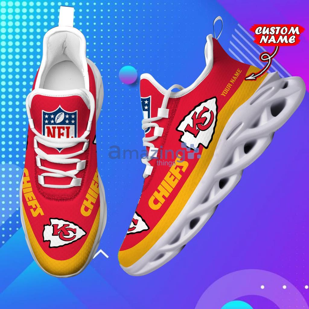 Kansas City Chiefs Green New Trending Custom Name Max Soul Shoes