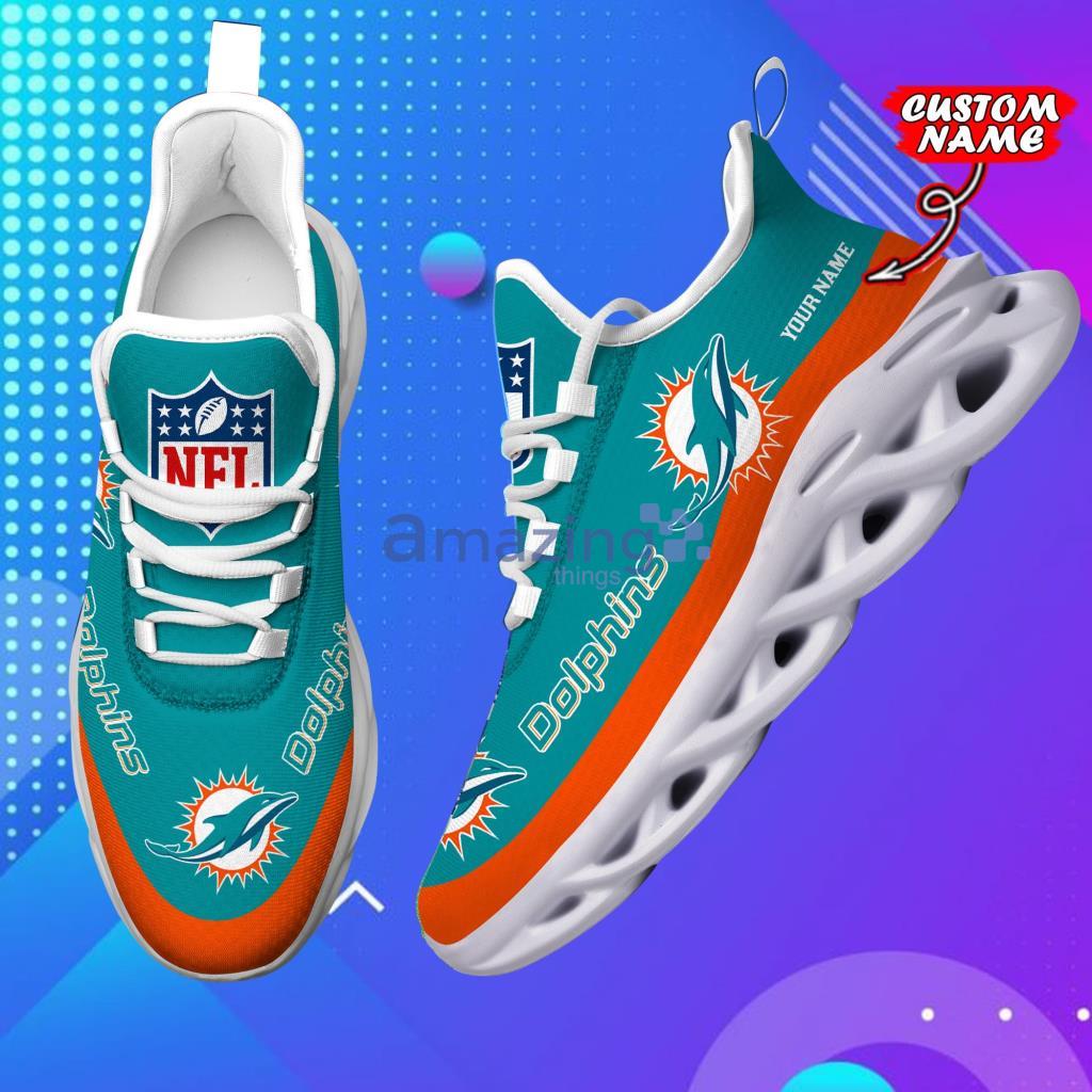 Nfl Miami Dolphins Custom Name Max Soul Shoes Chunky Sneakers