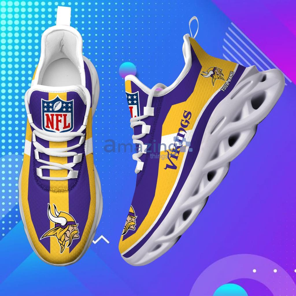 Minnesota Vikings NFL Custom Name Max Soul Shoes For Men And Women -  Banantees