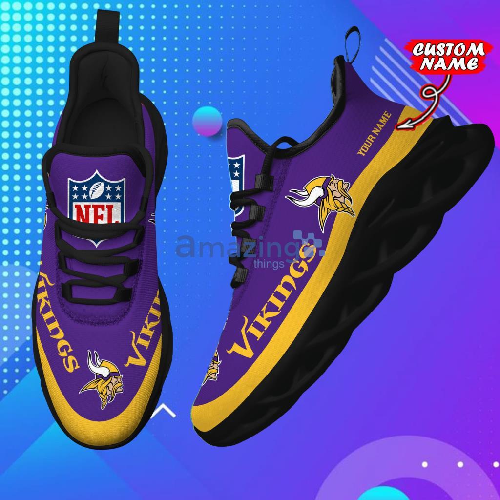 Custom Name NFL Minnesota Vikings Personalized Max Soul Shoes For Men And Women - 6