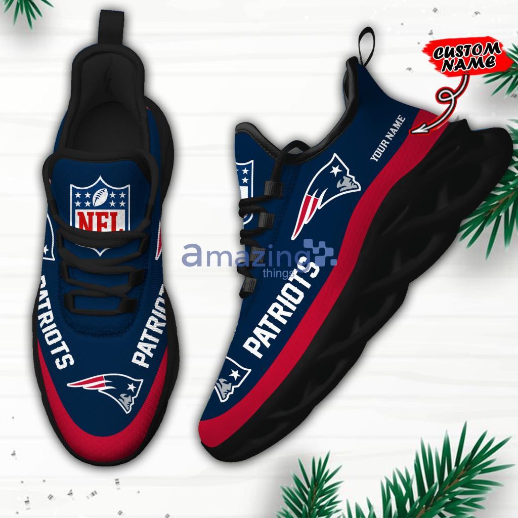 Custom Name NFL New England Patriots Personalized Max Soul Shoes For Fans - 6