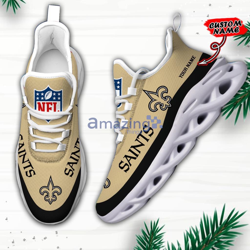 Custom Name NFL New Orleans Saints Personalized Max Soul Shoes For Fans image Custom Name NFL New Orleans Saints Personalized Max Soul Shoes For Fans - 7