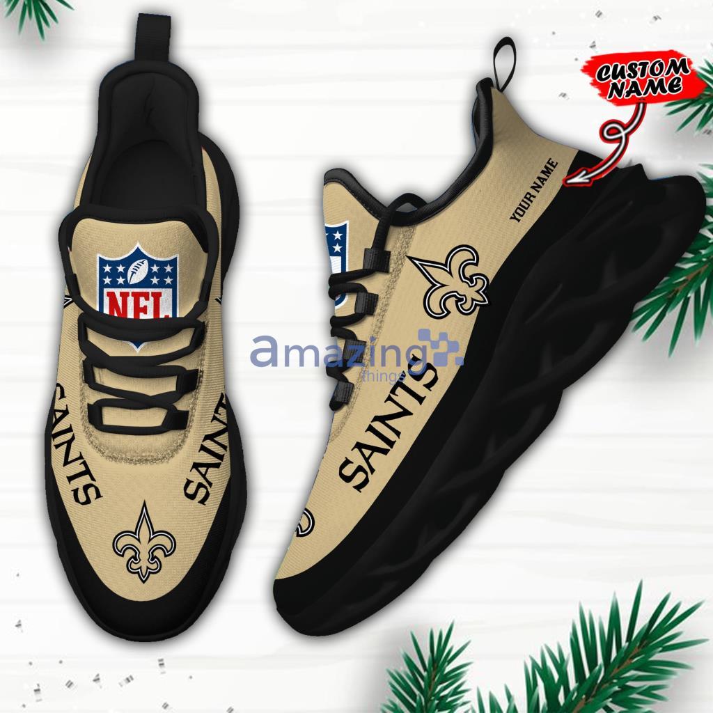 Custom Name NFL New Orleans Saints Personalized Max Soul Shoes For Fans - 6