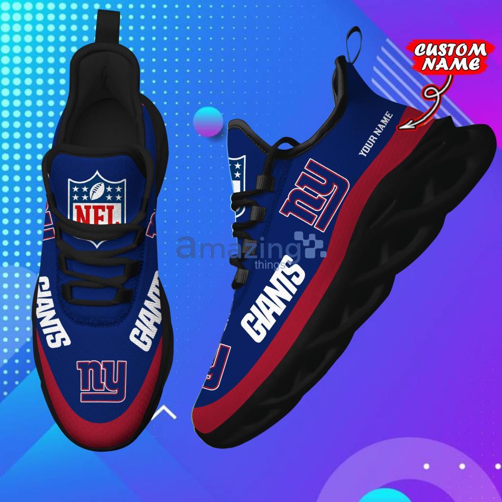 New York Giants NFL Max Soul Shoes Custom Name Sneakers For Men And Women