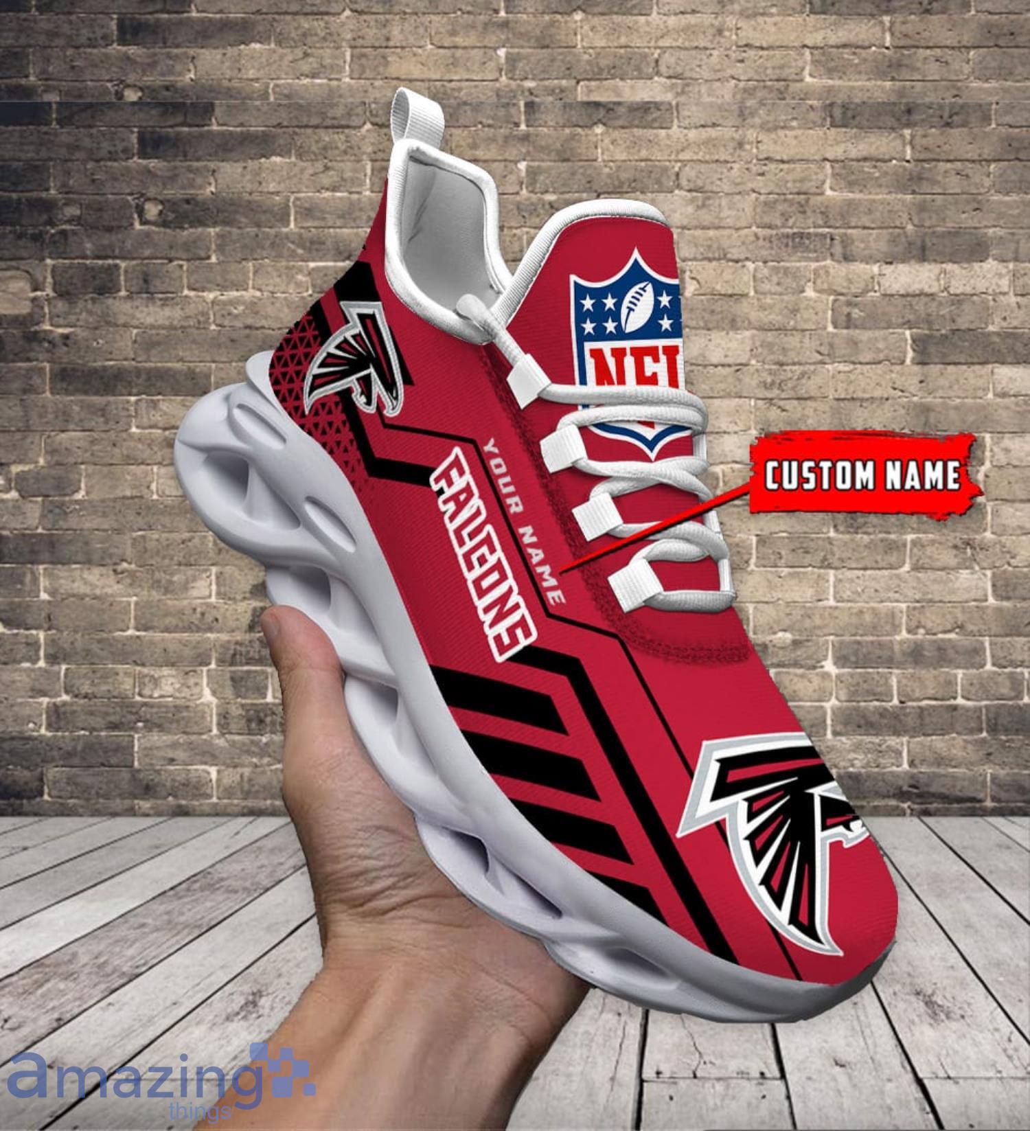 NFL Atlanta Falcons Red Black Max Soul Shoes Running Sneakers - T-shirts  Low Price