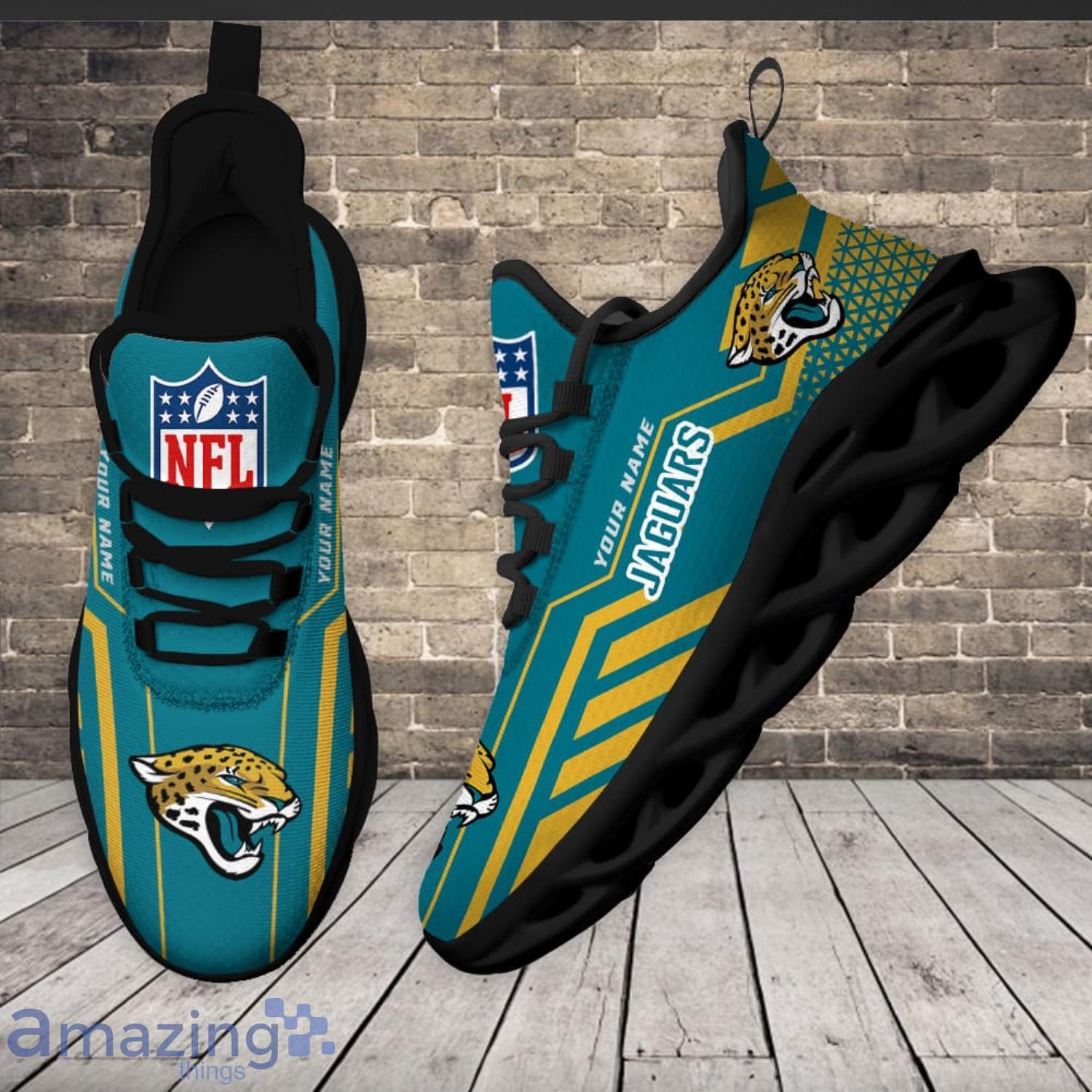 Jacksonville Jaguars Custom Name Air Cushion Sports Shoes