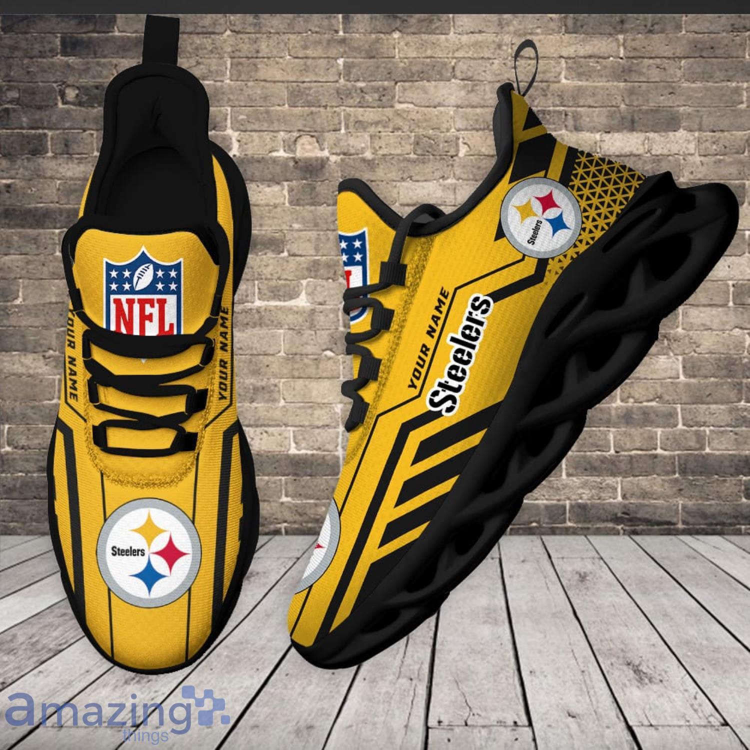 Nfl Pittsburgh Steelers Custom Name Max Soul Shoes Chunky Sneakers