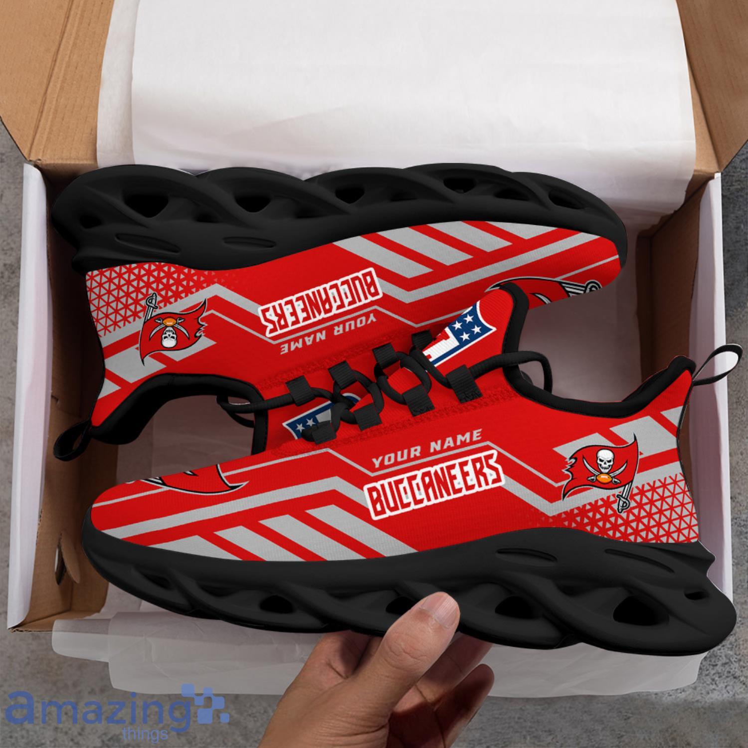 Custom Name NFL Running Sneakers Tampa Bay Buccaneers Max Soul Shoes image Custom Name NFL Running Sneakers Tampa Bay Buccaneers Max Soul Shoes Product Photo 5