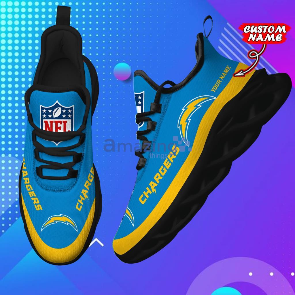 Custom Name NFL San Diego Chargers Personalized Max Soul Shoes For Men And Women - 6
