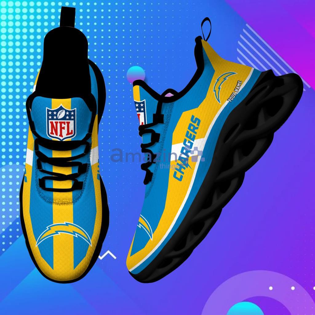 Custom Name NFL San Dio Chargers  Personalized Max Soul Shoes For Men And Women - 4