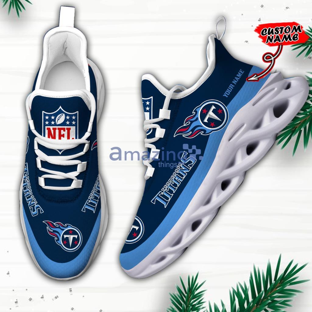 Tennessee Titans Personalized Name NFL Ultra Sneakers Max Soul