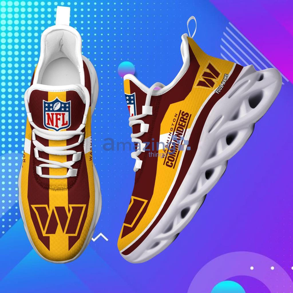 Custom Name NFL Washinon Commanders Personalized Max Soul Shoes For Men And Women image Custom Name NFL Washinon Commanders Personalized Max Soul Shoes For Men And Women - 5