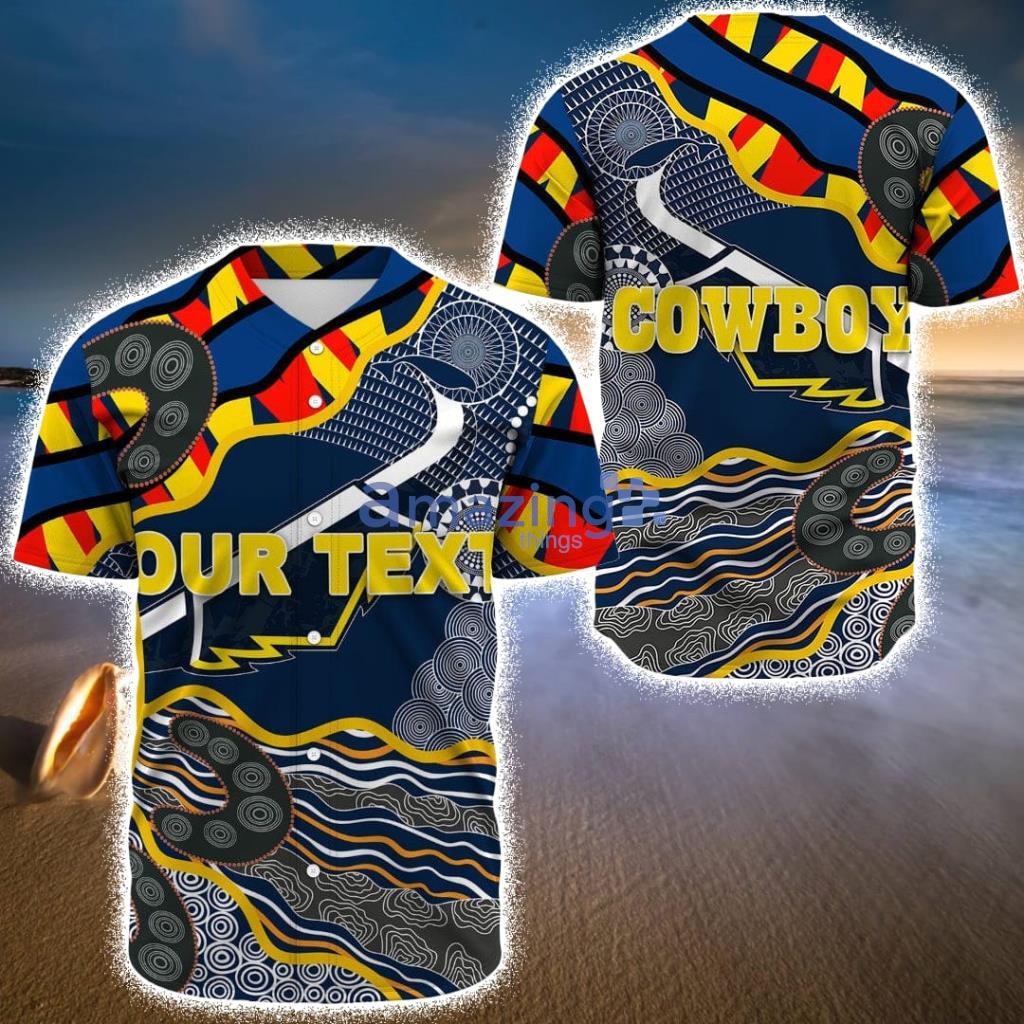 Custom Name North Queensland Cowboys Anzac Special Style - Rugby Team  Baseball Jerseys Shirt Baseball Jerseys Shirt