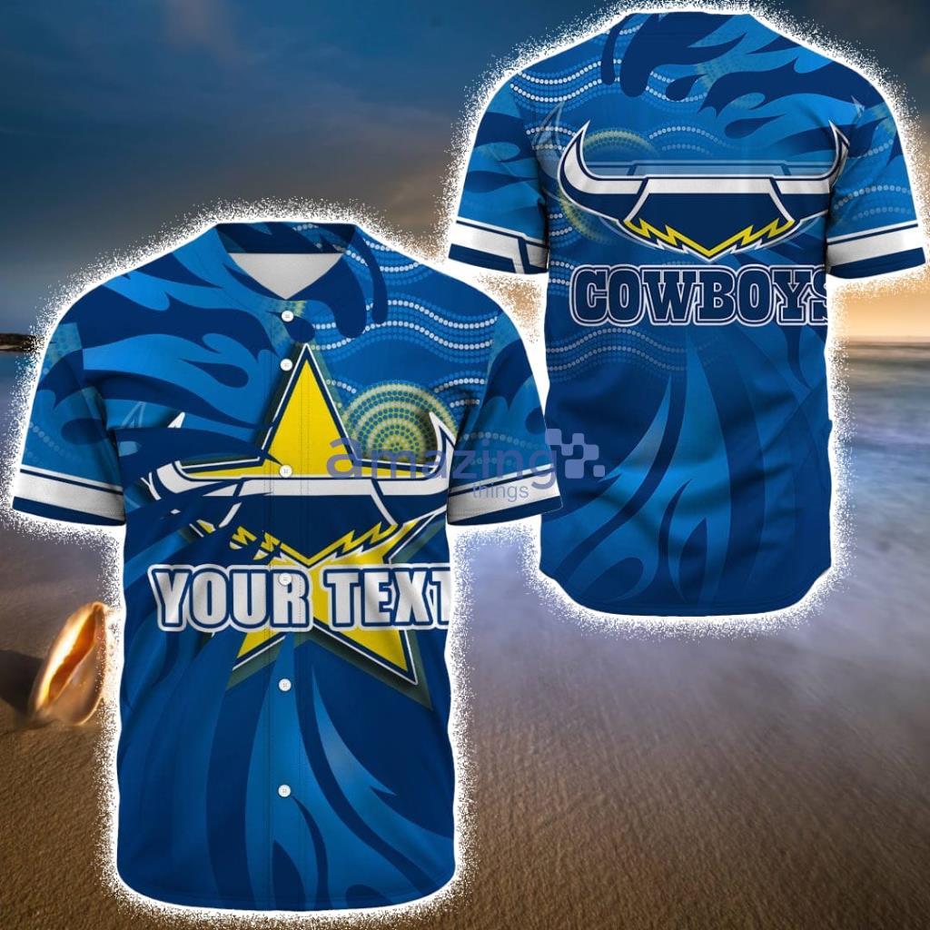 Custom Name North Queensland Cowboys Anzac Special Style - Rugby Team  Baseball Jerseys Shirt Baseball Jerseys Shirt