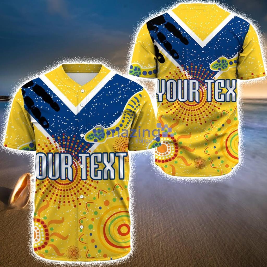 Custom Name Parramatta Eels Special Indigenous - Rugby Team Baseball Jerseys Shirt - Custom Name Parramatta Eels Special Indigenous - Rugby Team Baseball Jerseys Shirt