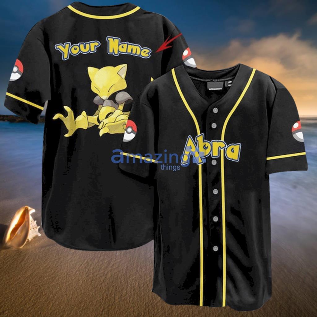 Custom Name Pokemon Abra Pokemon Anime Baseball Jersey Shirt - Custom Name Pokemon Abra Pokemon Anime Baseball Jersey Shirt Custom Name Pokemon Abra Pokemon Anime Baseball Jersey Shirt - Custom Name Pokemon Abra Pokemon Anime Baseball Jersey Shirt