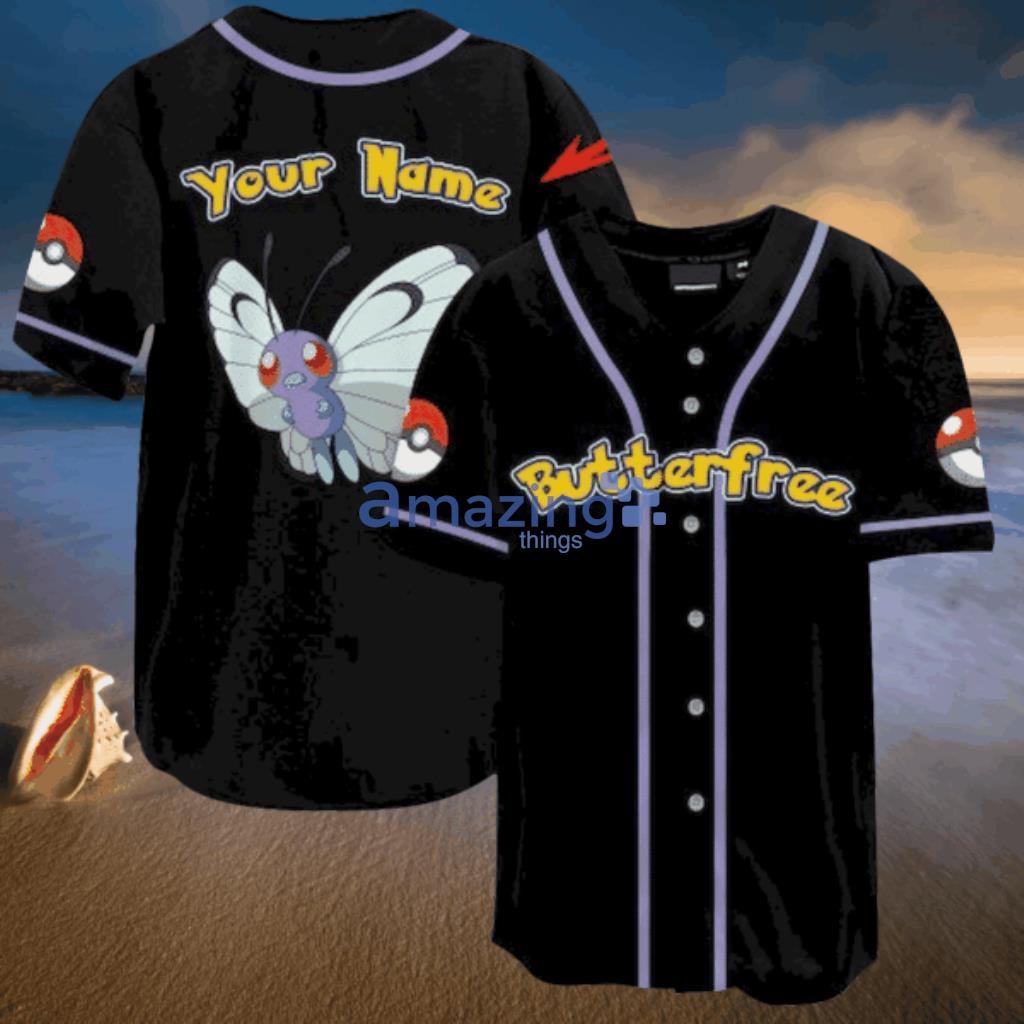 Custom Name Pokemon Butterfree Pokemon Anime Baseball Jersey Shirt - Custom Name Pokemon Butterfree Pokemon Anime Baseball Jersey Shirt Custom Name Pokemon Butterfree Pokemon Anime Baseball Jersey Shirt - Custom Name Pokemon Butterfree Pokemon Anime Baseball Jersey Shirt