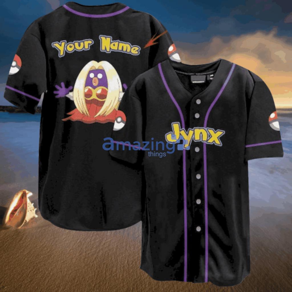 Custom Name Pokemon Jynx Pokemon Baseball Jersey Shirt - Custom Name Pokemon Jynx Pokemon Baseball Jersey Shirt