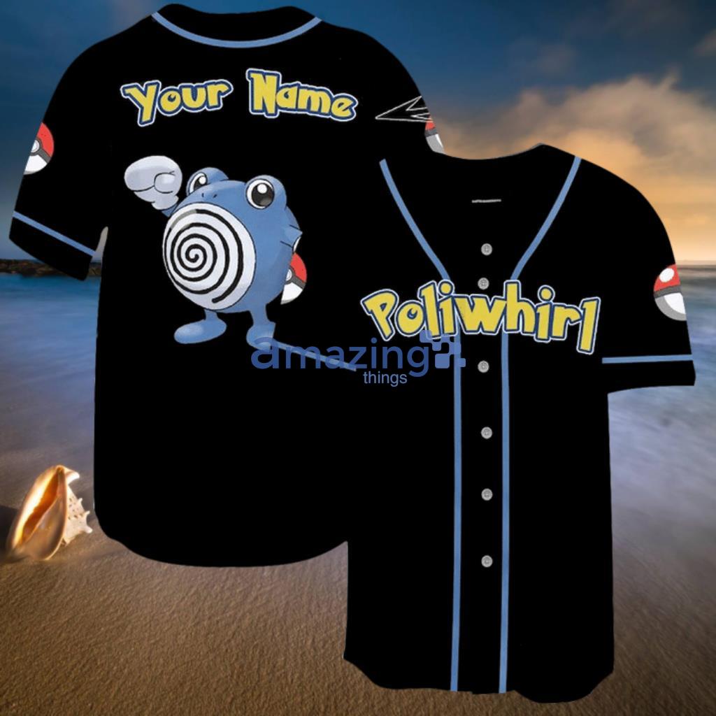 Custom Name Pokemon Staryu Pokemon Anime Baseball Jersey Shirt