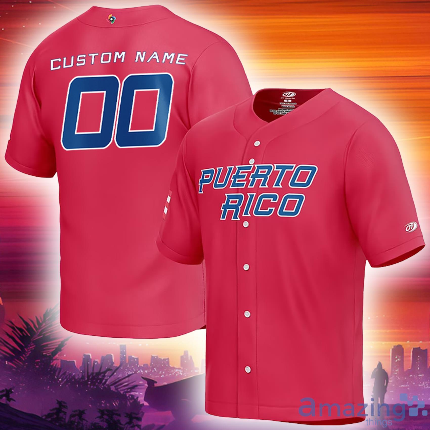 Custom Name Puerto Rico Baseball 2023 World Baseball Classic