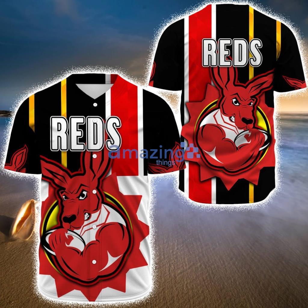 Custom Name Reds - Rugby Team Baseball Jerseys Shirt