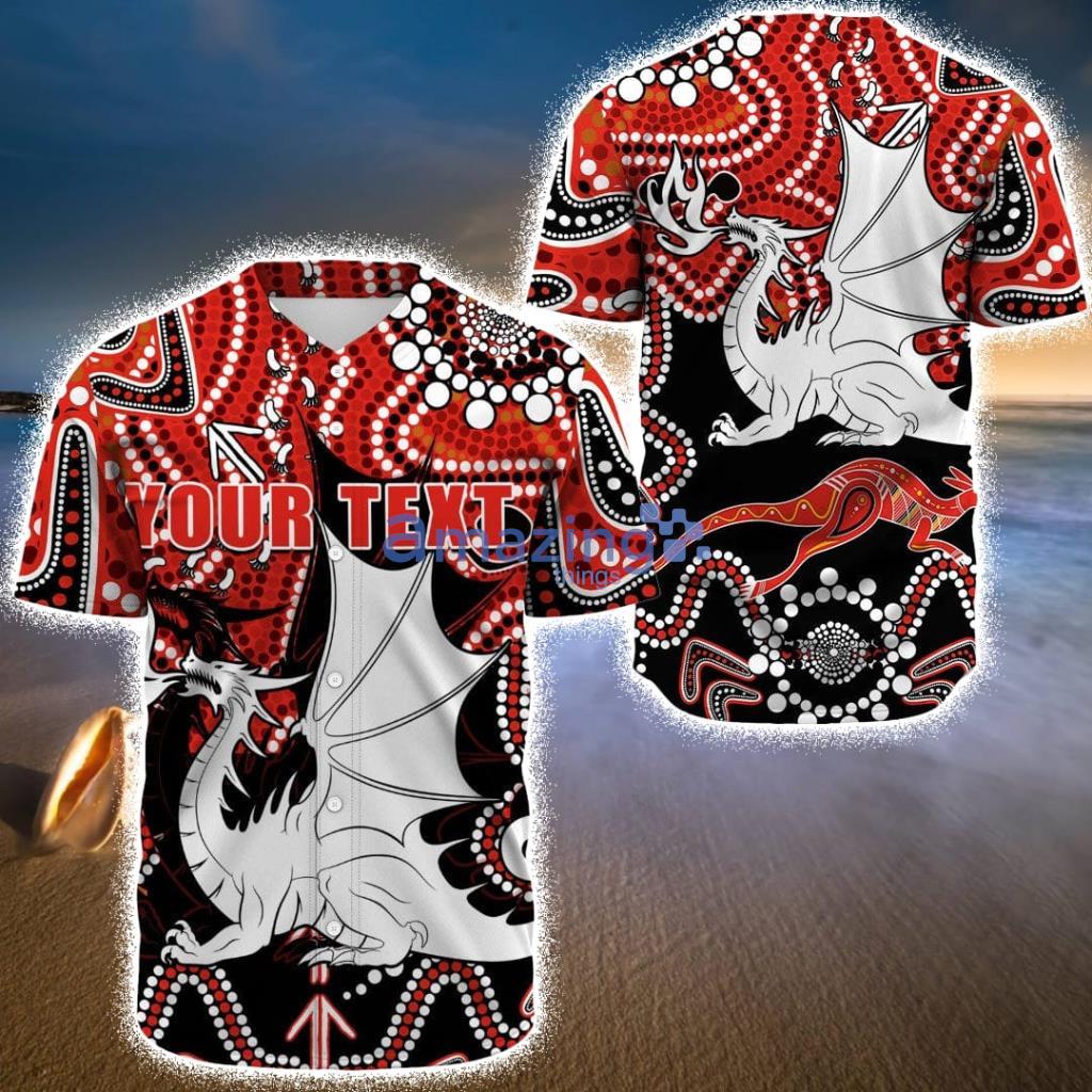 Custom Name St. George Illawarra Dragons Indigenous Limited Edition - Rugby Team Baseball Jerseys Shirt - Custom Name St. George Illawarra Dragons Indigenous Limited Edition - Rugby Team Baseball Jerseys Shirt