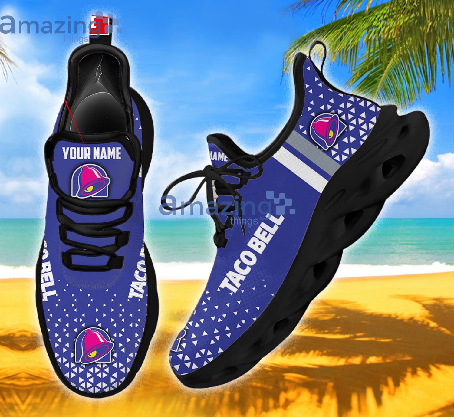 Custom Name Taco Bell Running Sneakers Men And Women Max Soul Shoes Product Photo 1