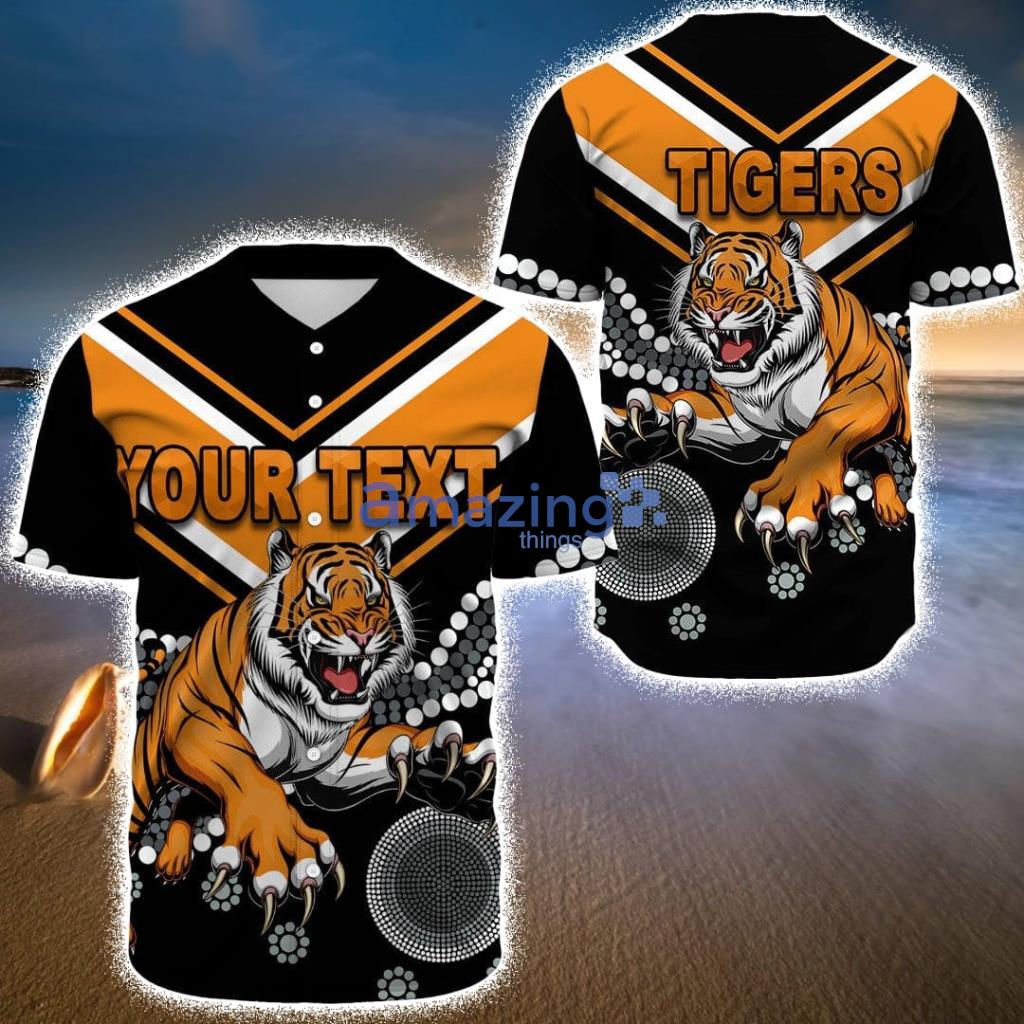 Custom Name Wests Tigers Unique Indigenous - Rugby Team Baseball Jerseys  Shirt