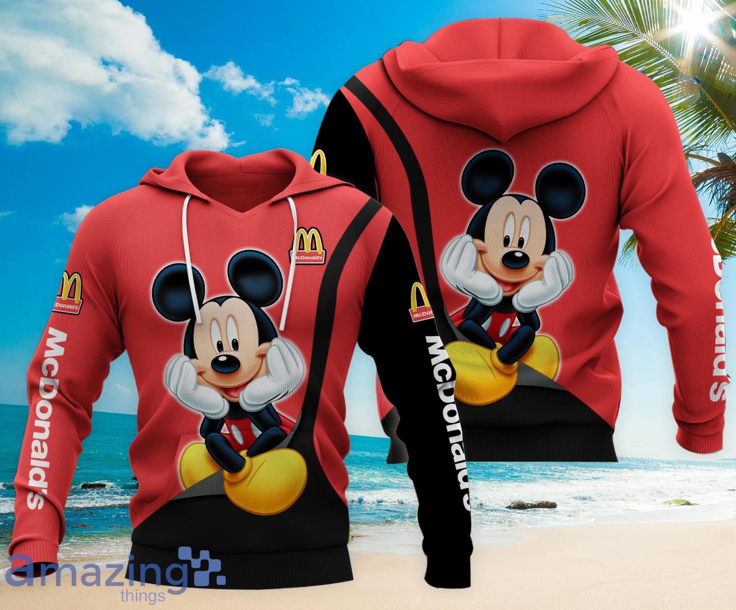 Cute Mickey Mcdonald's 3D All Over Printed Hoodie Zip Hoodie Product Photo 1