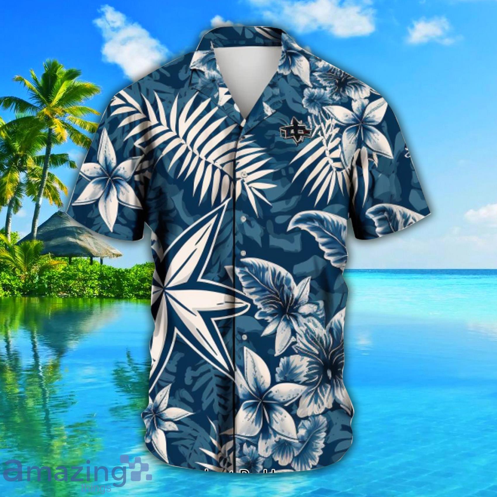 Dallas Cowboys All Over Print Hawaiian Shirt White Mix Blue Trending 2023