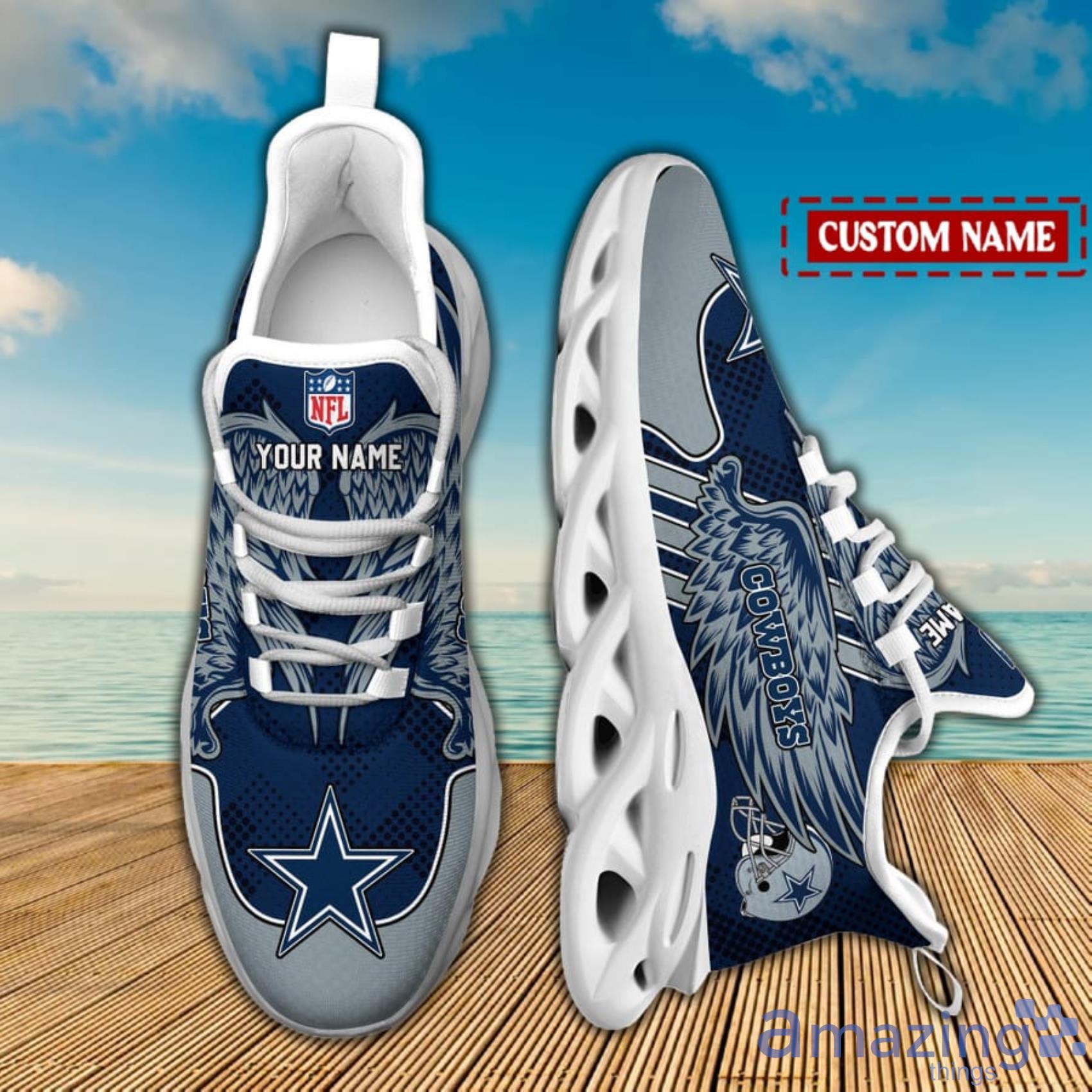 Dallas Cowboys NFL Custom Name Angle Wings Max Soul Shoes Trending Item -  YesItCustom