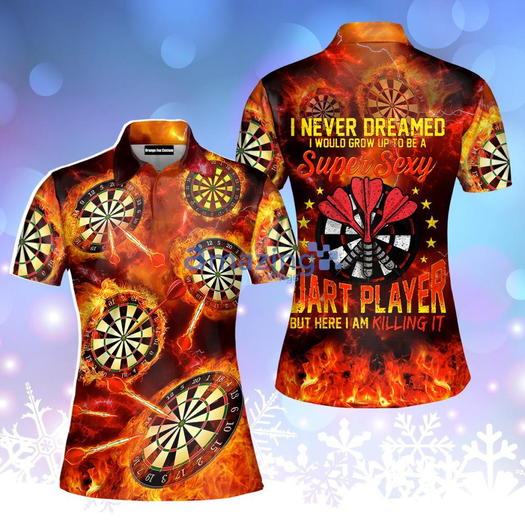 Darts Player Polo Shirt For Women - Darts Player Polo Shirt For Women Darts Player Polo Shirt For Women - Darts Player Polo Shirt For Women