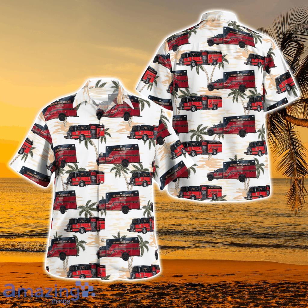 De Pere Fire Rescue, De Pere, Wisconsin Hawaiian Shirt - De Pere Fire Rescue, De Pere, Wisconsin Hawaiian Shirt