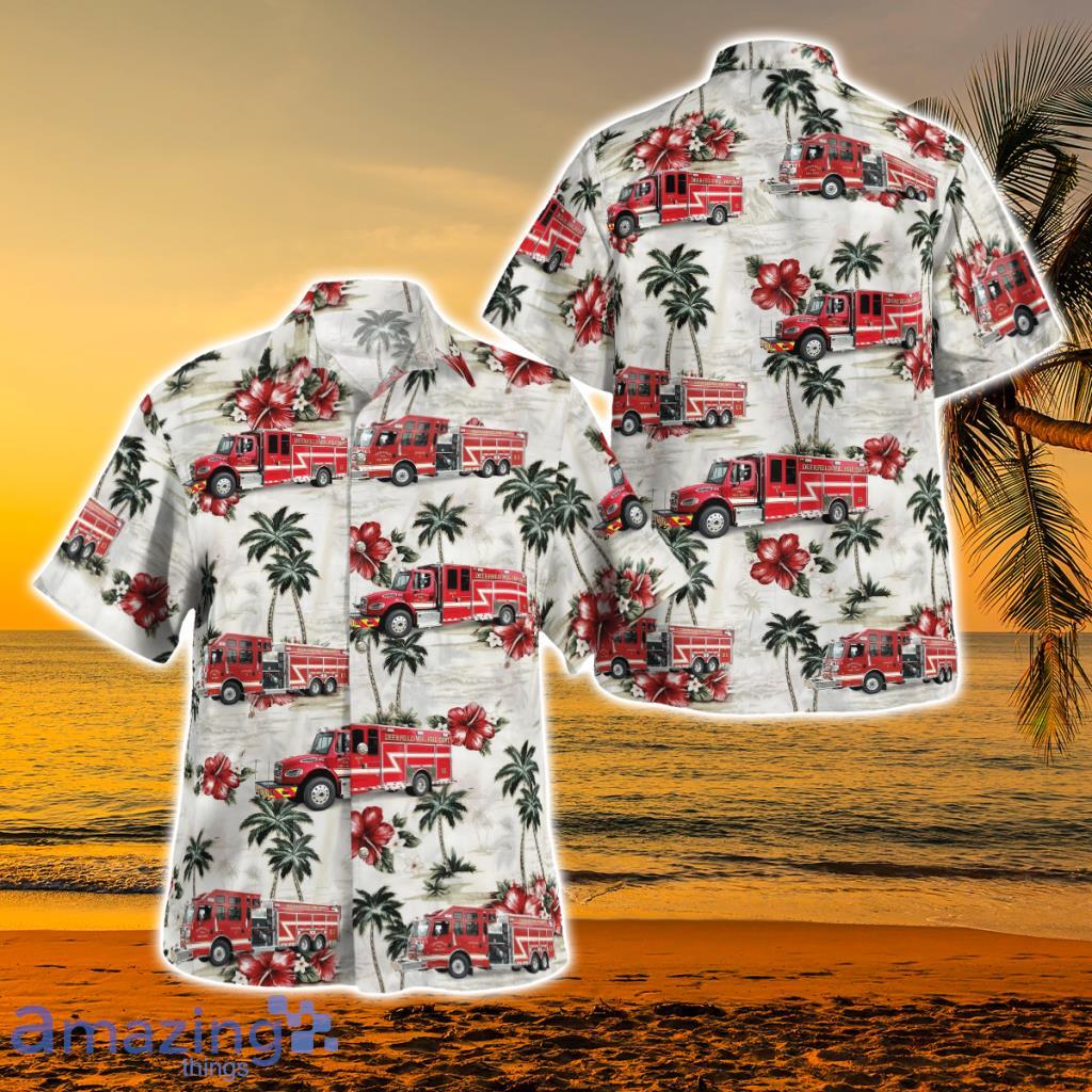 Deerfield Volunteer Fire Department, Deerfield, Wisconsin Hawaiian Shirt - Deerfield Volunteer Fire Department, Deerfield, Wisconsin Hawaiian Shirt