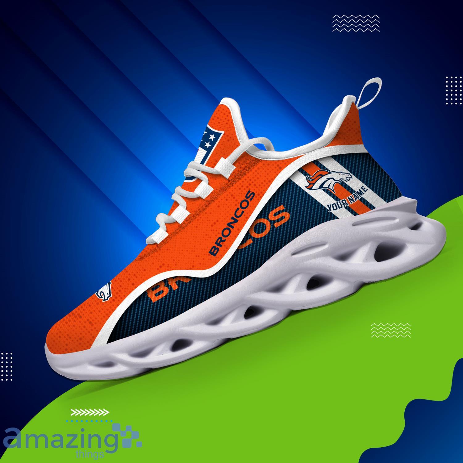 Denver Broncos Custom Name Men And Women Max Soul Shoes