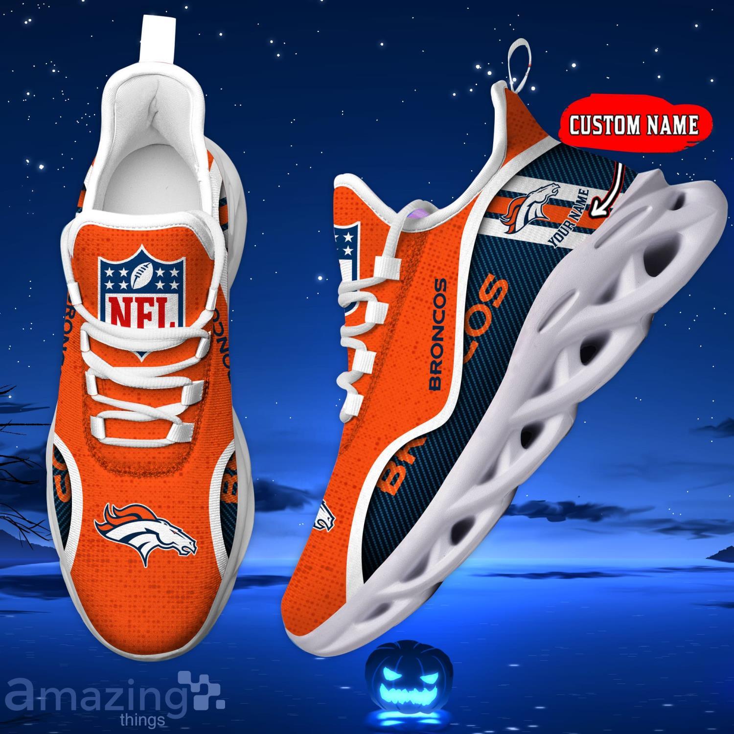 Denver Broncos Custom Name Men And Women Max Soul Shoes