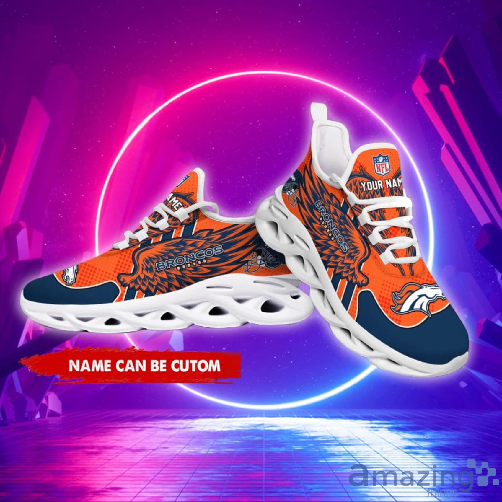 Denver Broncos Personalized Name For Fans Max Soul Shoes Men And Women  Running Sneakers