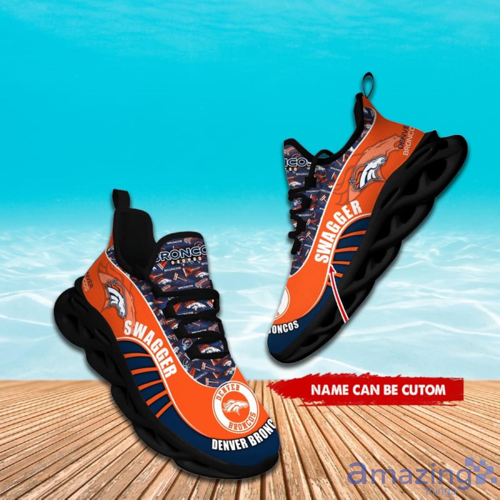 Denver Broncos NFL Custom Name Gift For Fans AOp Max Soul Shoes