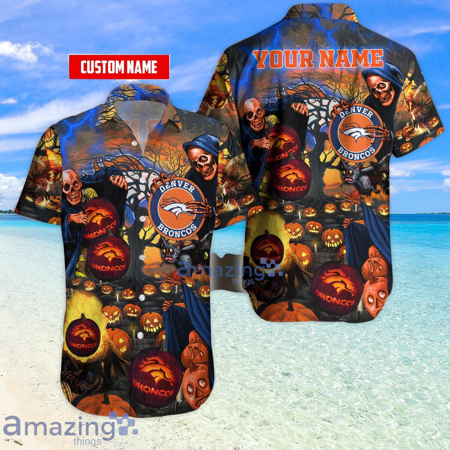 Denver Broncos NFL Custom Name Hawaiian Shirt