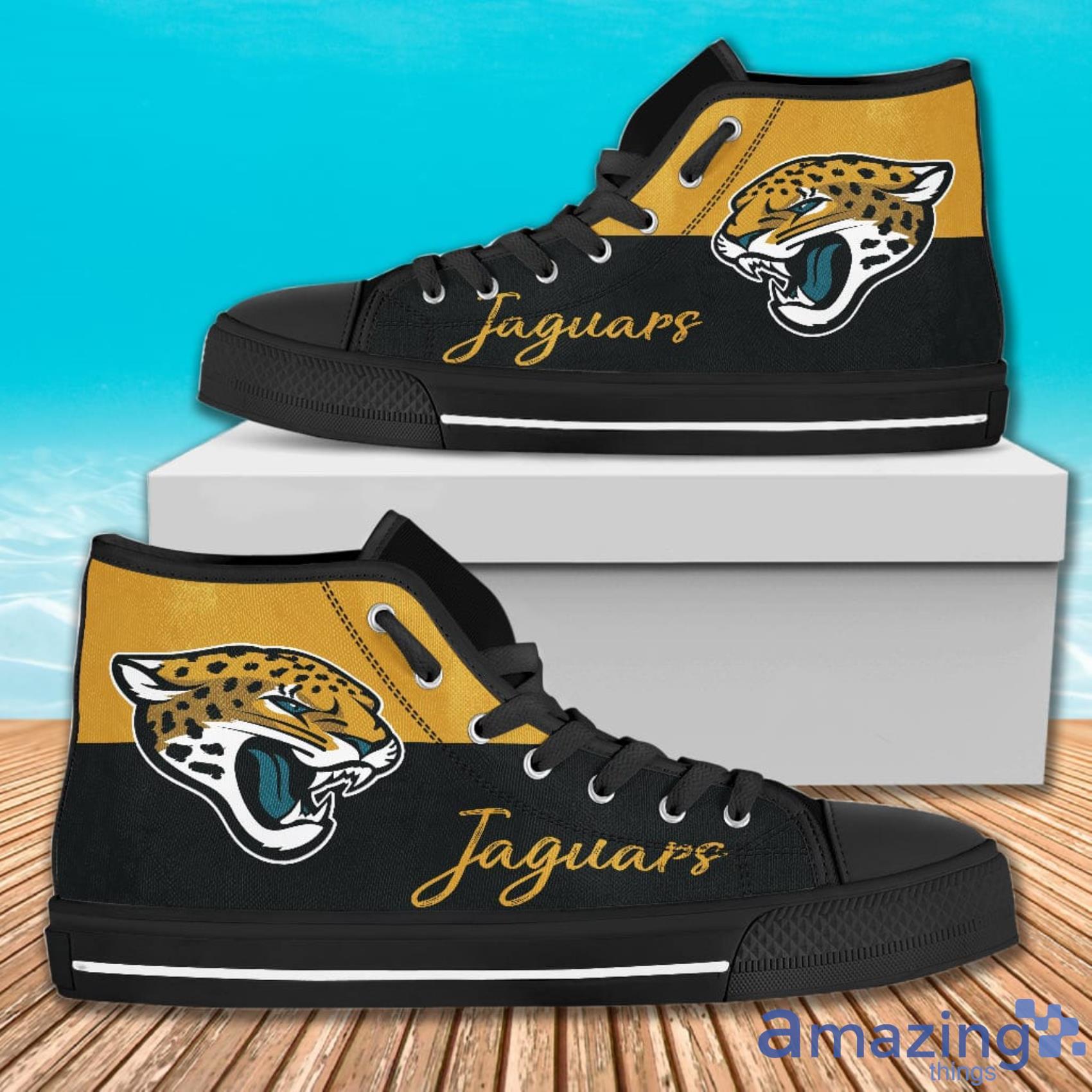 Design For Sport's Fans Jacksonville Jaguars High Top Shoes For Men And Women image Design For Sport's Fans Jacksonville Jaguars High Top Shoes For Men And Women Product Photo 1