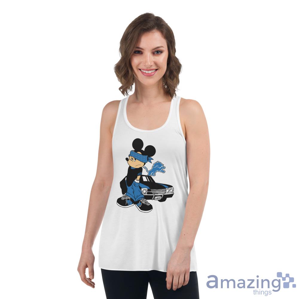 I Love The Lions Mickey Mouse Detroit Lions Women's T-Shirt 