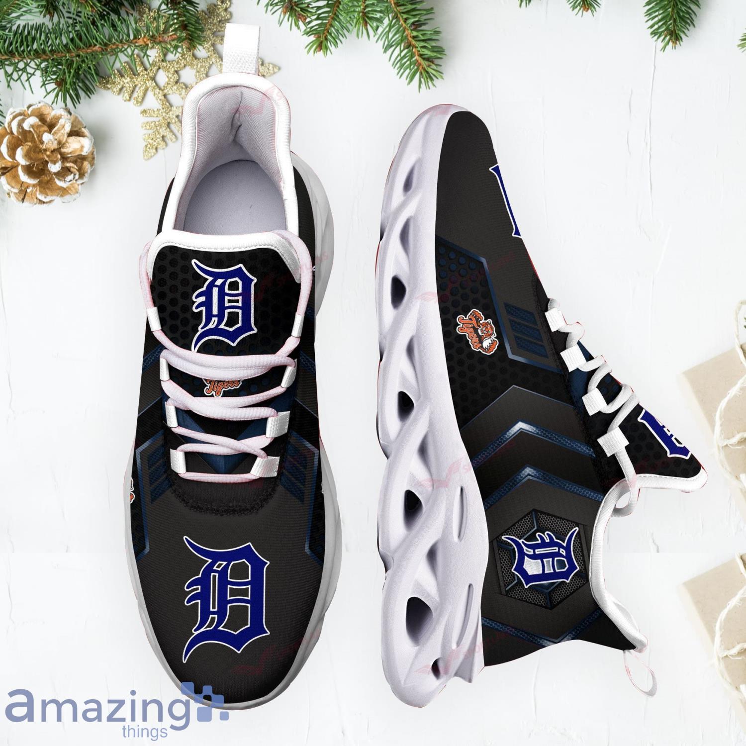 Detroit Tigers MLB Sport Fans Sneakers Men And Women Max Soul Shoes image Detroit Tigers MLB Sport Fans Sneakers Men And Women Max Soul Shoes Product Photo 2