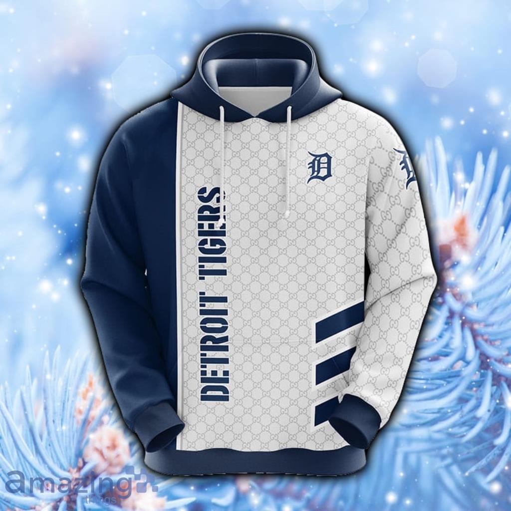 Detroit Tigers Fade Sublimated Fleece Pullover Hoodie - Navy