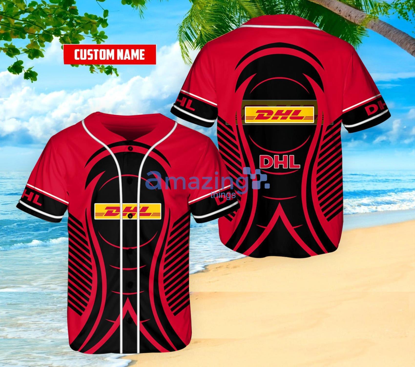 Dhl All Over Printed Baseball Jersey Shirt Product Photo 1