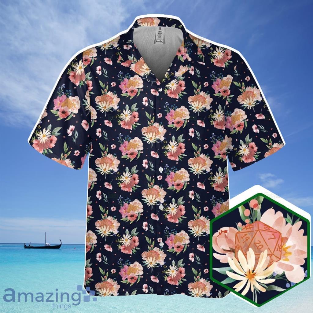 Dice Floral Pattern Hawaiian Shirt For Men And Women - Dice Floral Pattern Hawaiian Shirt For Men And Women